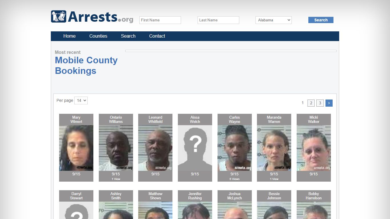 Mobile County Arrests and Inmate Search